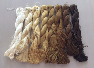 8bundles 100%real mulberry silk,hand-dyed embroidery silk floss/thread N21