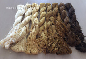 8bundles 100%real mulberry silk,hand-dyed embroidery silk floss/thread N21