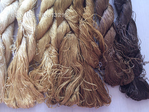 8bundles 100%real mulberry silk,hand-dyed embroidery silk floss/thread N21