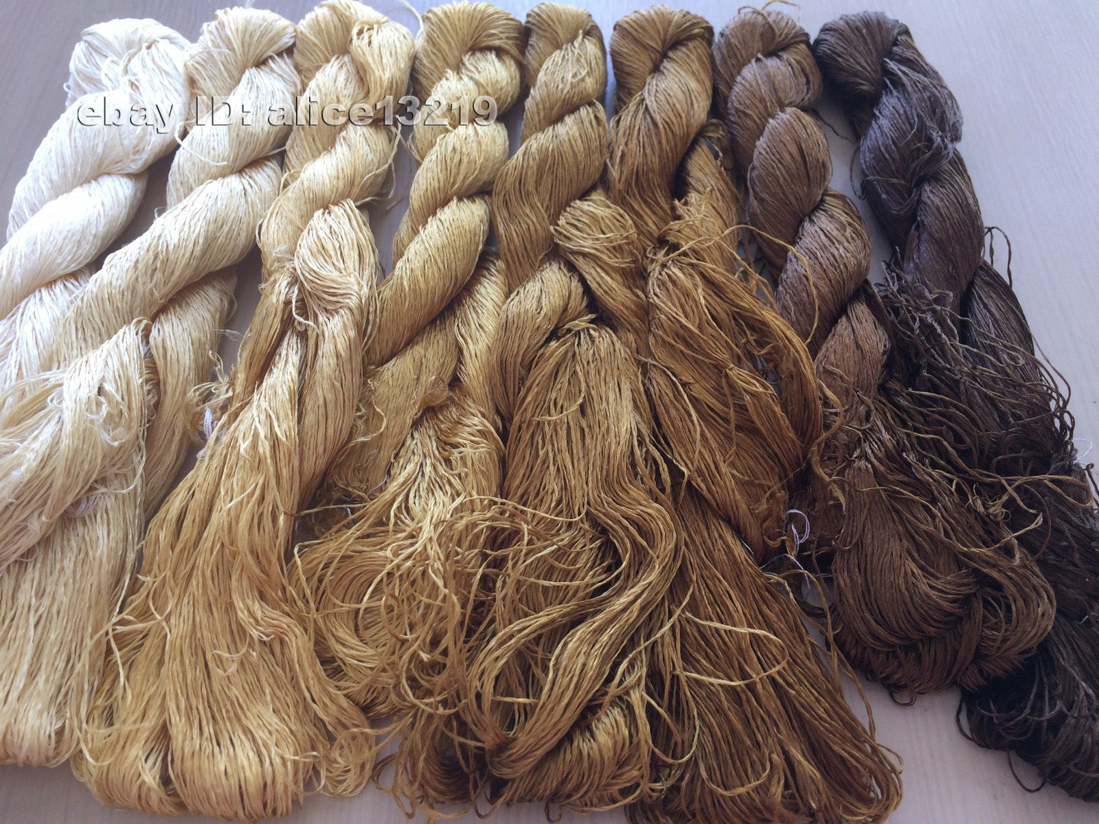 8bundles 100%real mulberry silk,hand-dyed embroidery silk floss/thread N21