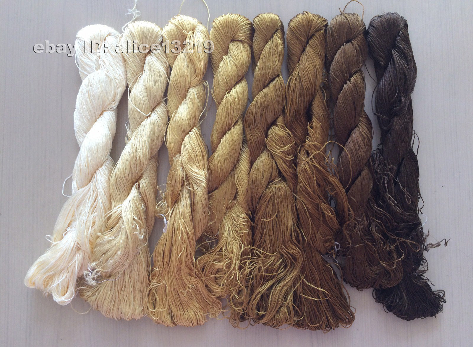 8bundles 100%real mulberry silk,hand-dyed embroidery silk floss/thread N21
