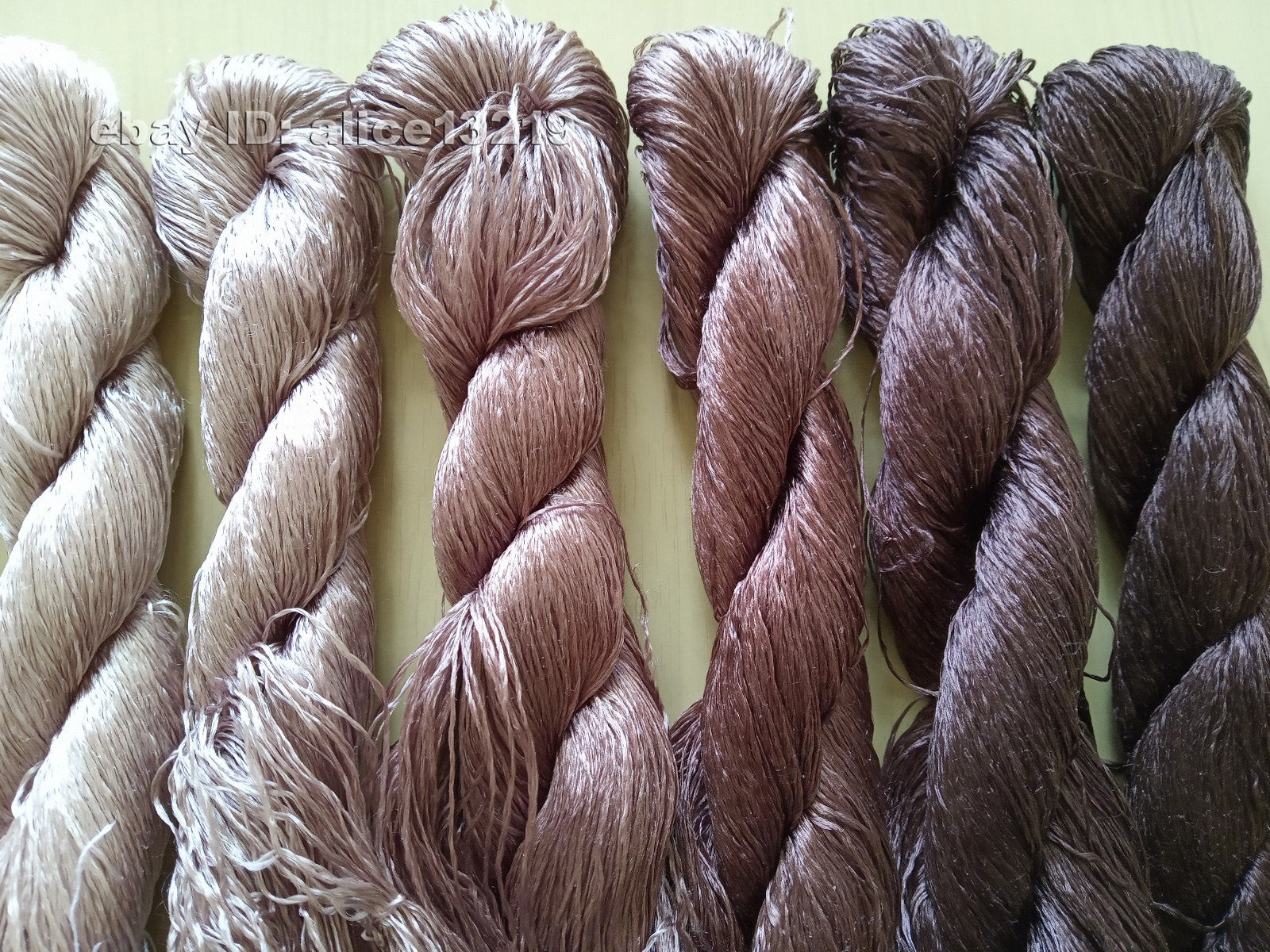 7bundles 100%real mulberry silk,hand-dyed embroidery silk floss/thread N23