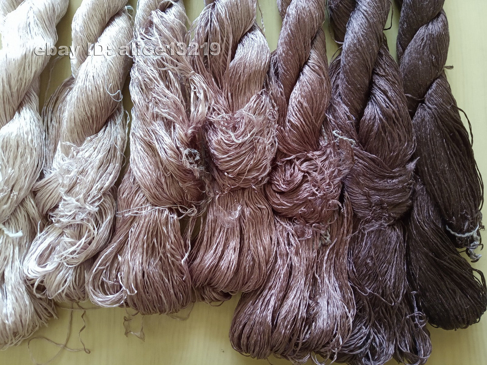 7bundles 100%real mulberry silk,hand-dyed embroidery silk floss/thread N23