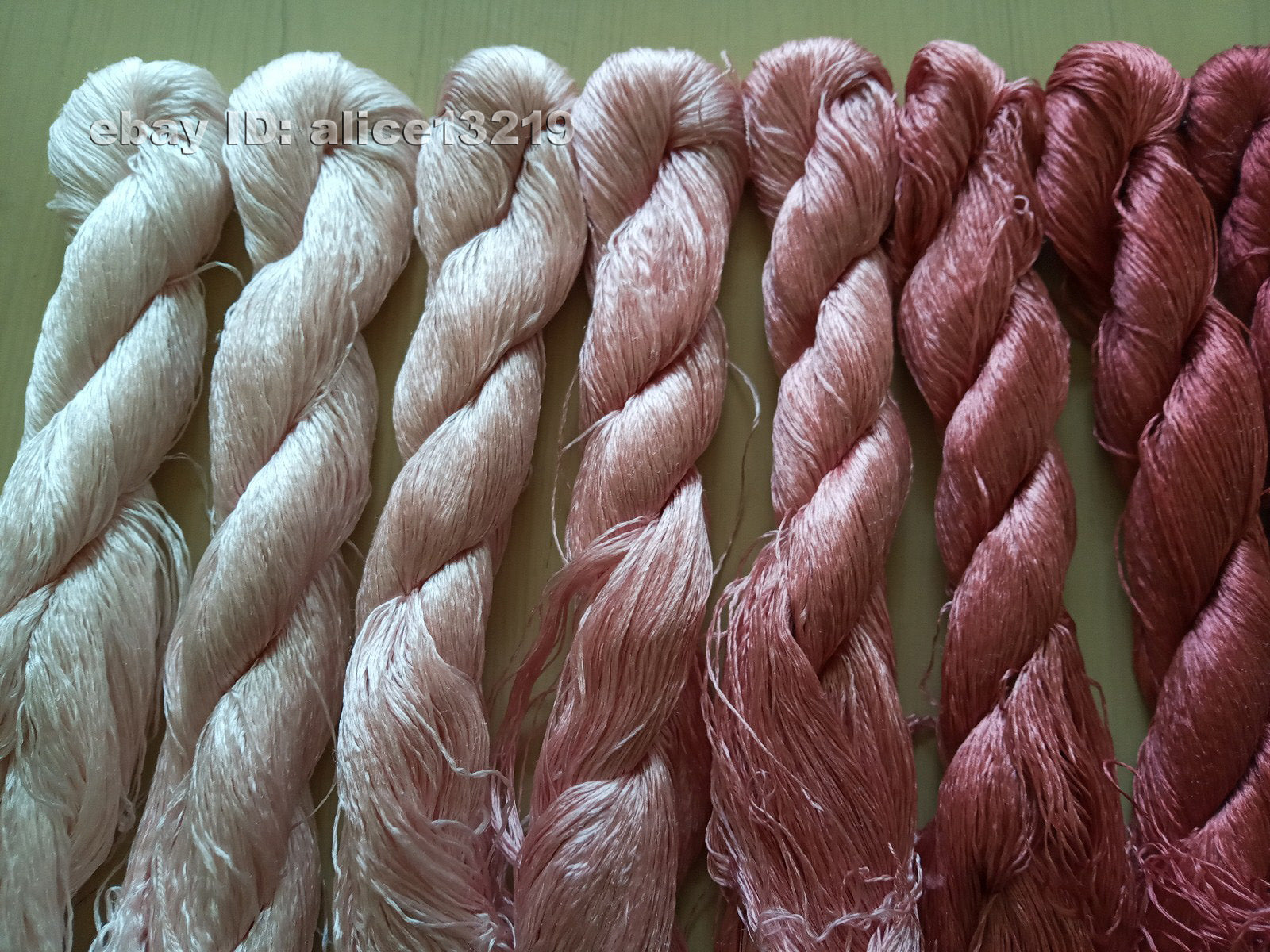 10bundles 100%real mulberry silk,hand-dyed embroidery silk floss/thread N24