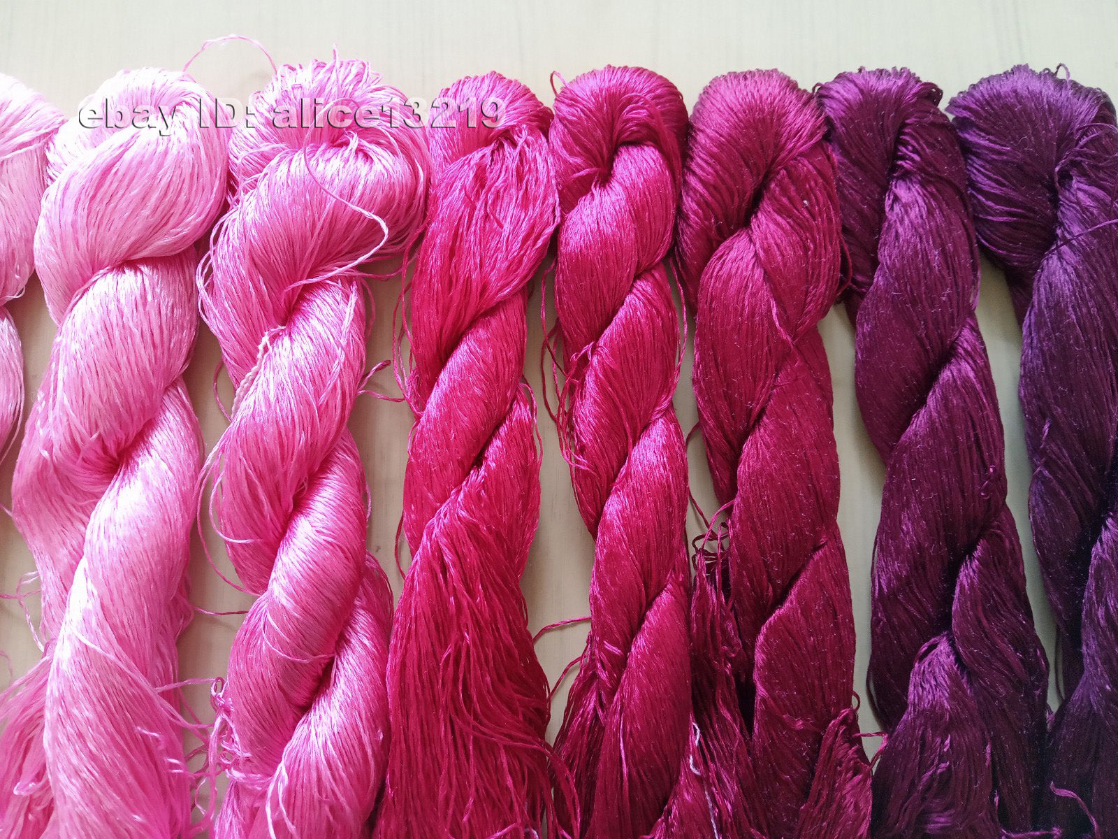 10bundles 100%real mulberry silk,hand-dyed embroidery silk floss/thread N25