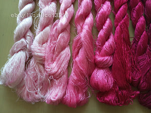 10bundles 100%real mulberry silk,hand-dyed embroidery silk floss/thread N25