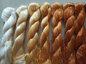 9bundles 100%real mulberry silk,hand-dyed embroidery silk floss/thread N27