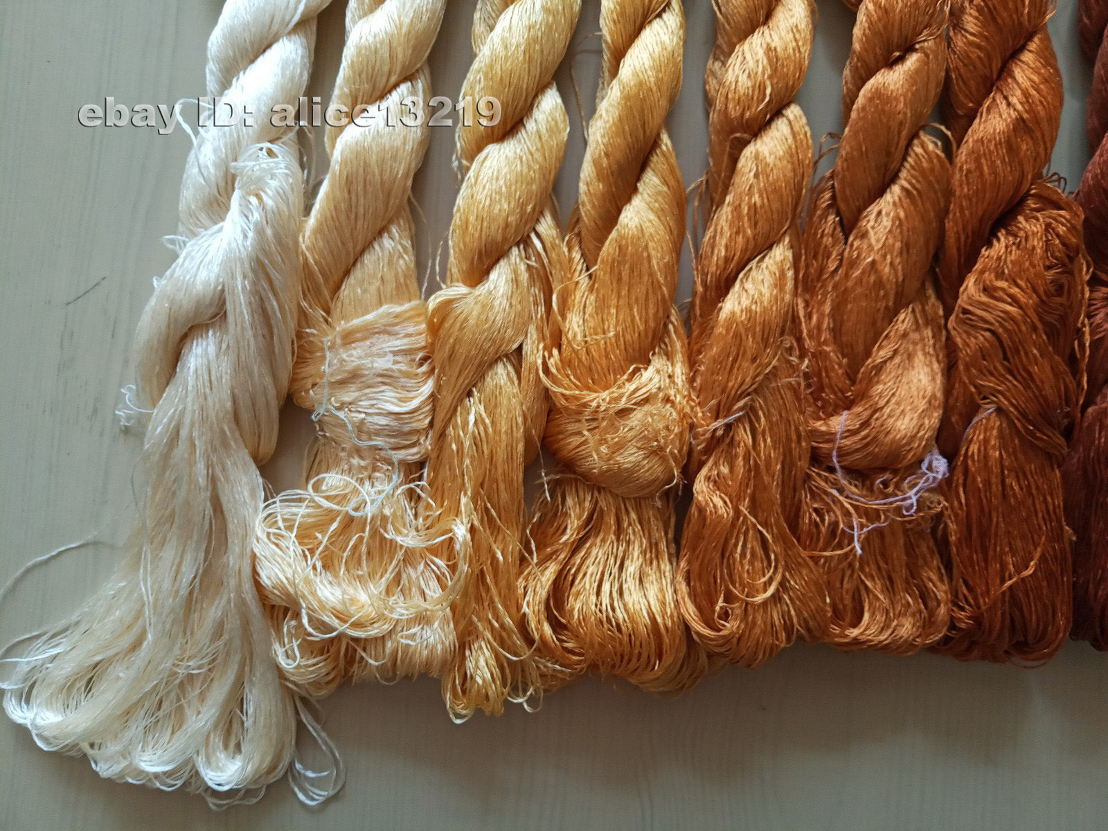 9bundles 100%real mulberry silk,hand-dyed embroidery silk floss/thread N27