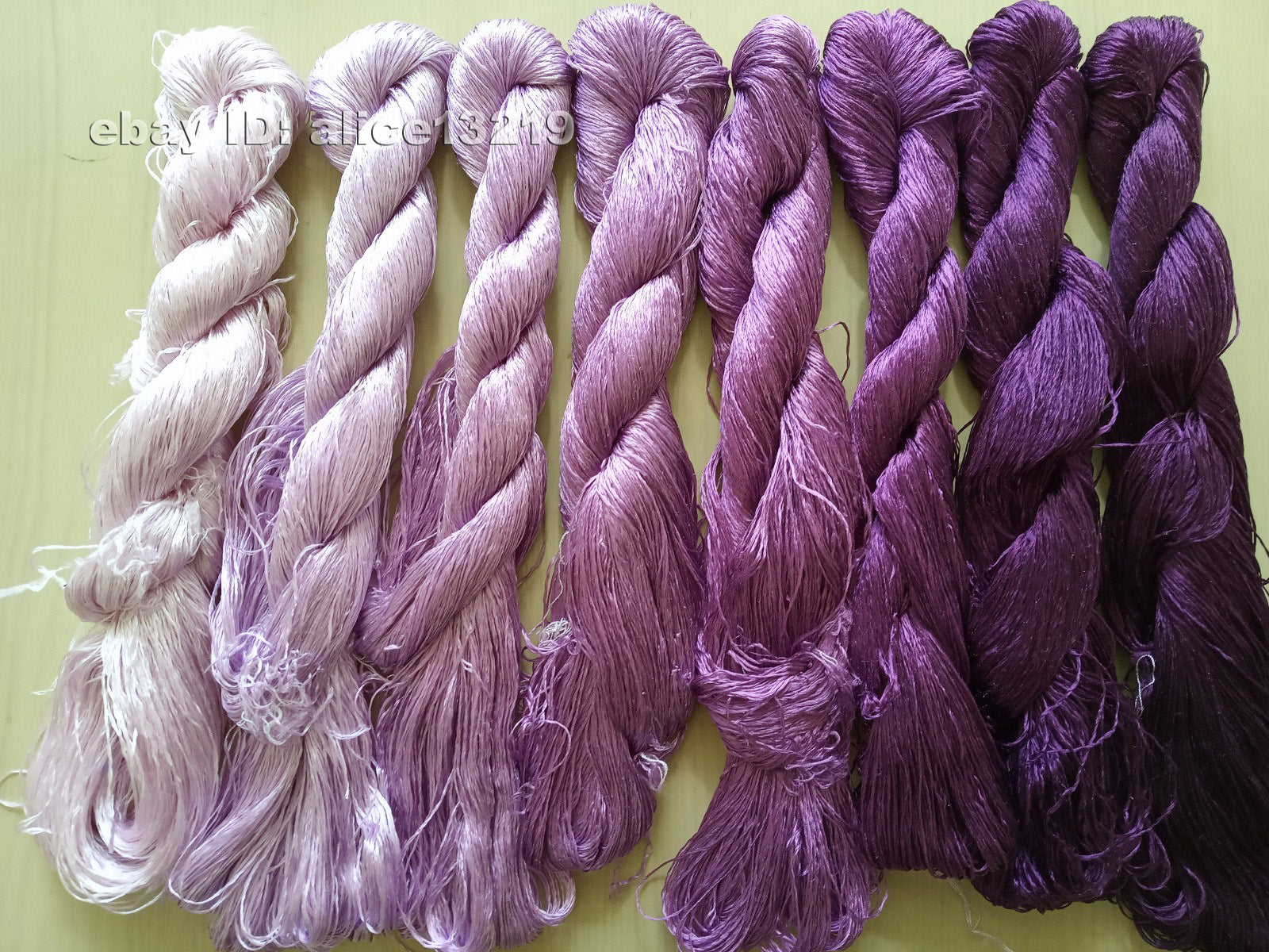 8bundles 100%real mulberry silk,hand-dyed embroidery silk floss/thread N28