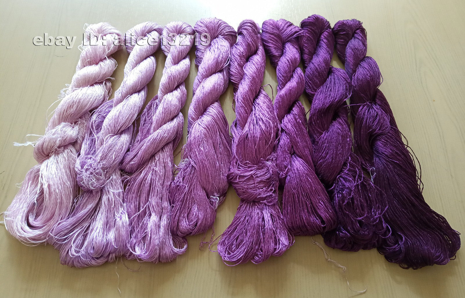 8bundles 100%real mulberry silk,hand-dyed embroidery silk floss/thread N28