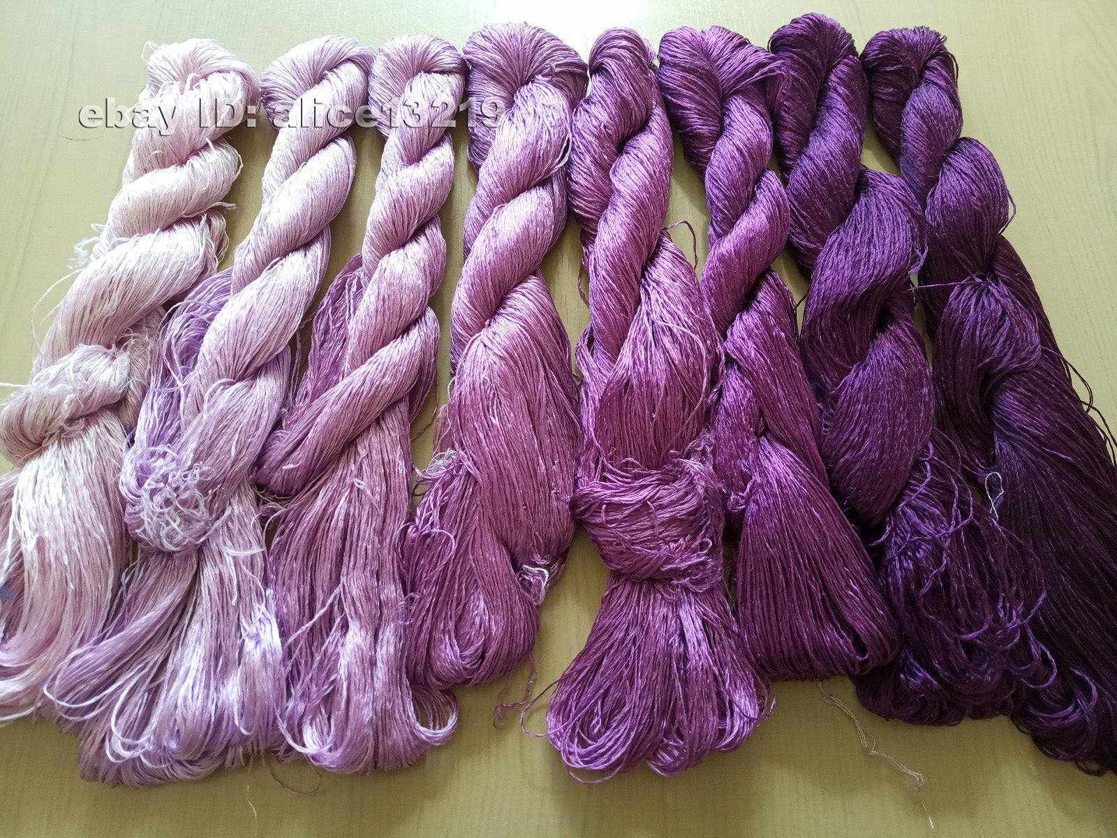 8bundles 100%real mulberry silk,hand-dyed embroidery silk floss/thread N28