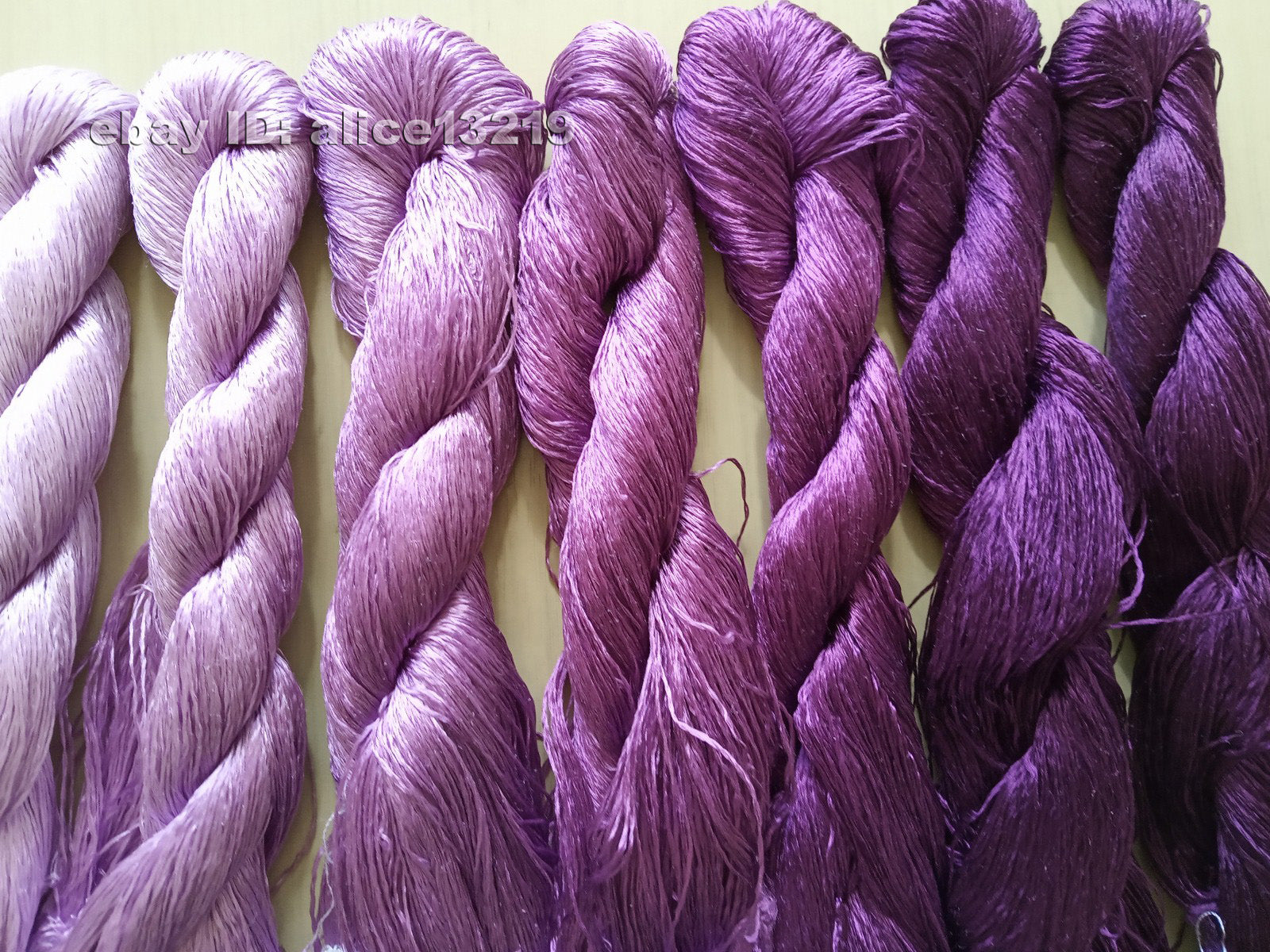 8bundles 100%real mulberry silk,hand-dyed embroidery silk floss/thread N28