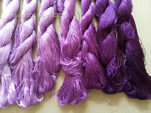 8bundles 100%real mulberry silk,hand-dyed embroidery silk floss/thread N28