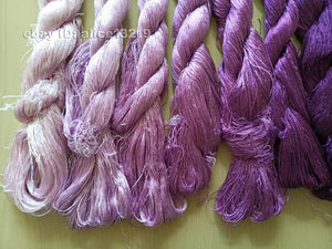 8bundles 100%real mulberry silk,hand-dyed embroidery silk floss/thread N28