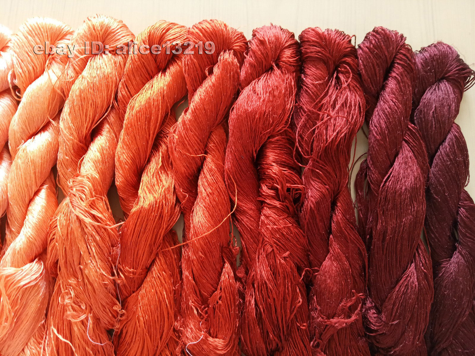 13bundles 100%real mulberry silk,hand-dyed embroidery silk floss/thread N30