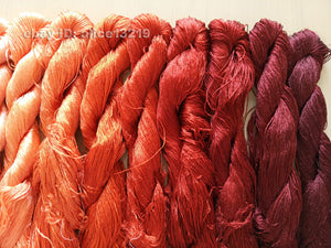 13bundles 100%real mulberry silk,hand-dyed embroidery silk floss/thread N30