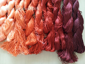 13bundles 100%real mulberry silk,hand-dyed embroidery silk floss/thread N30