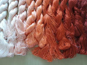 13bundles 100%real mulberry silk,hand-dyed embroidery silk floss/thread N30