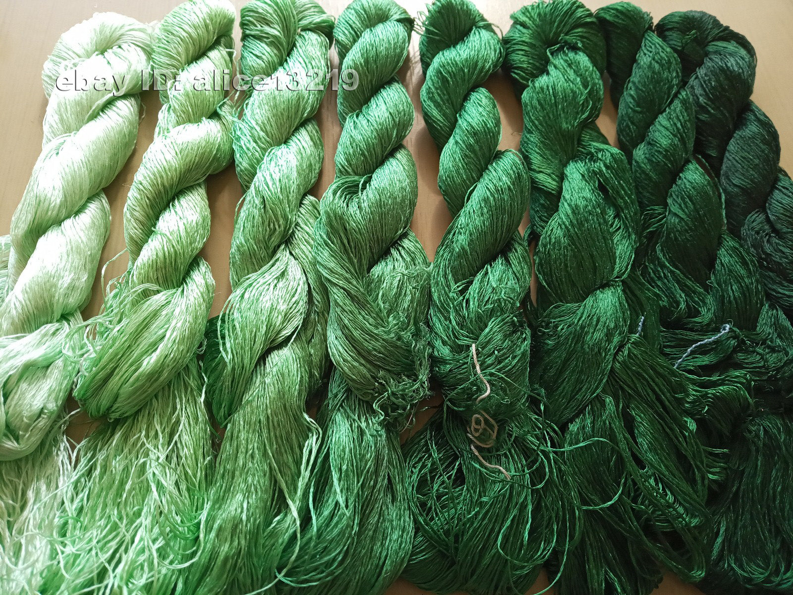 8bundles 100%real mulberry silk,hand-dyed embroidery silk floss/thread N31