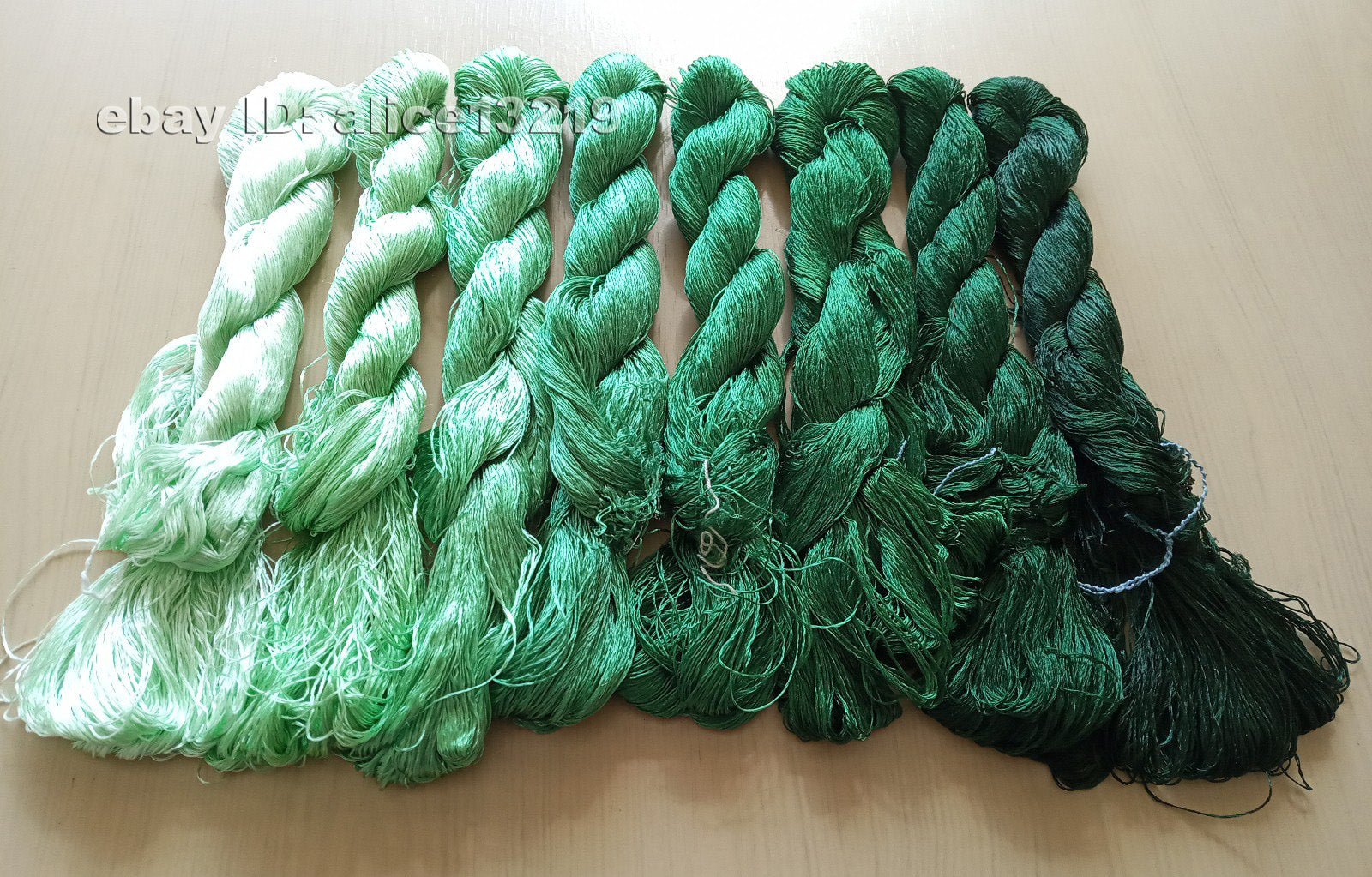 8bundles 100%real mulberry silk,hand-dyed embroidery silk floss/thread N31