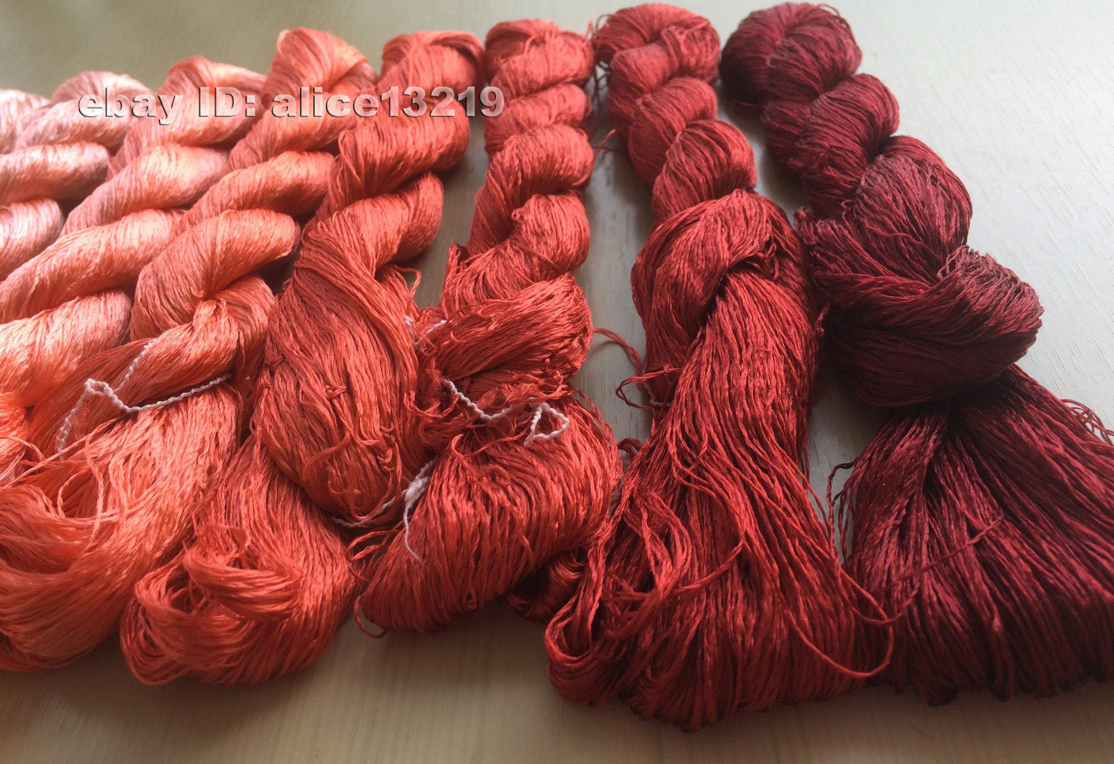 8bundles 100%real mulberry silk,hand-dyed embroidery silk floss/thread N33