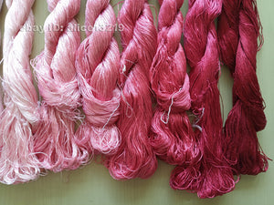 8bundles 100%real mulberry silk,hand-dyed embroidery silk floss/thread N35