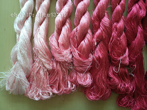 8bundles 100%real mulberry silk,hand-dyed embroidery silk floss/thread N35