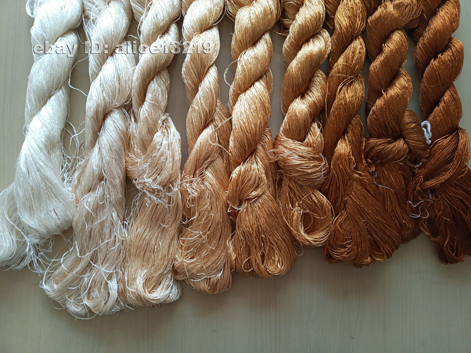 9bundles 100%real mulberry silk,hand-dyed embroidery silk floss/thread N36