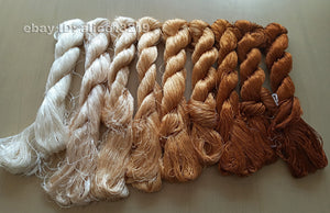 9bundles 100%real mulberry silk,hand-dyed embroidery silk floss/thread N36