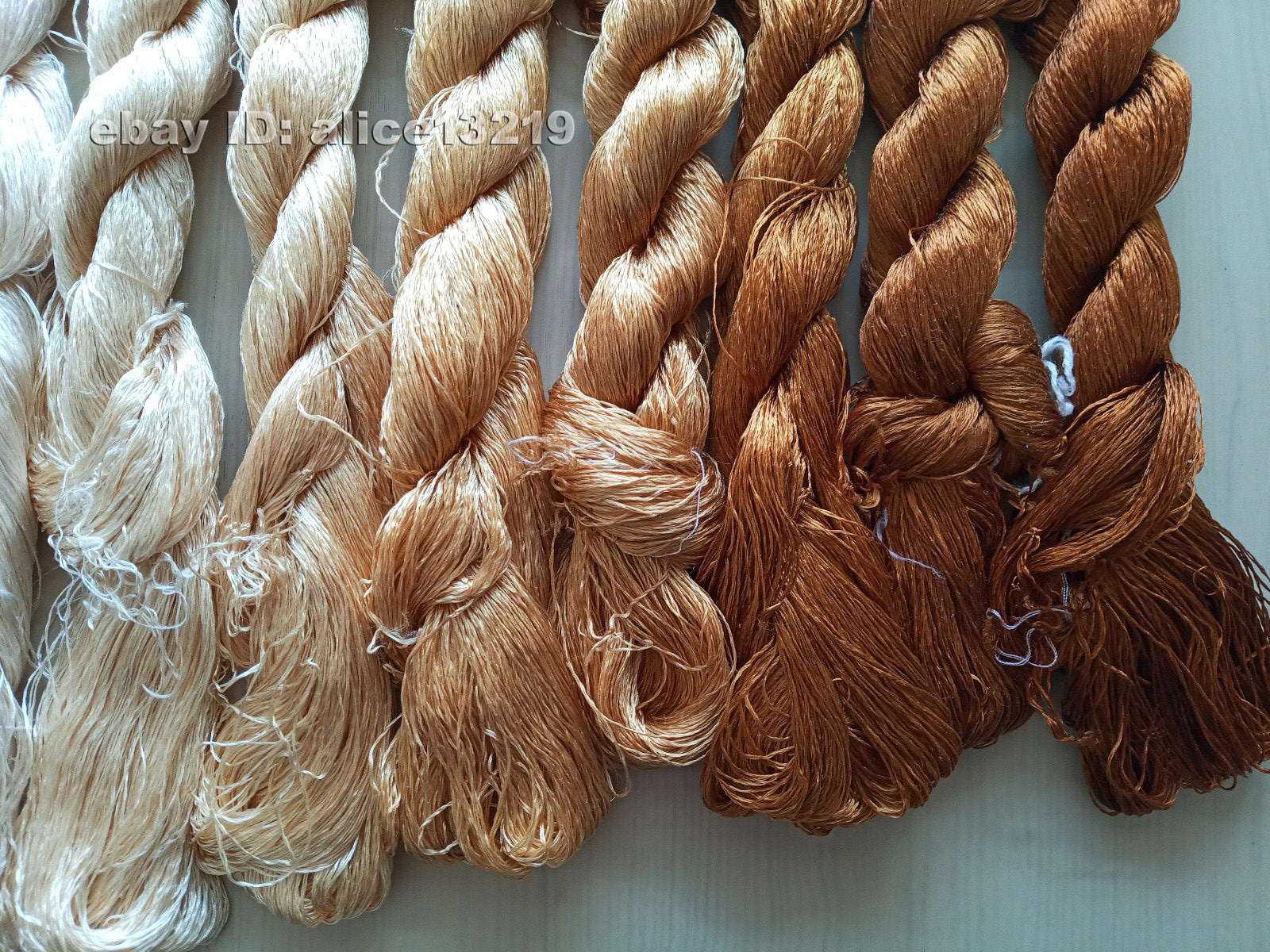 9bundles 100%real mulberry silk,hand-dyed embroidery silk floss/thread N36