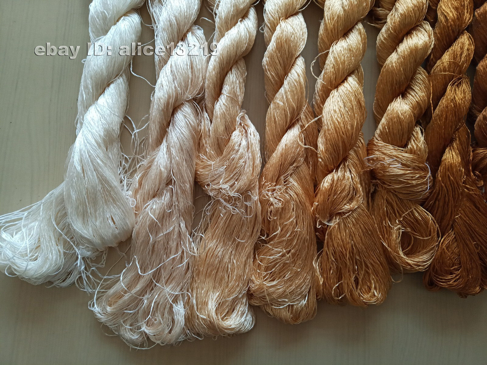 9bundles 100%real mulberry silk,hand-dyed embroidery silk floss/thread N36