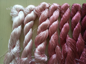 8bundles 100%real mulberry silk,hand-dyed embroidery silk floss/thread N37