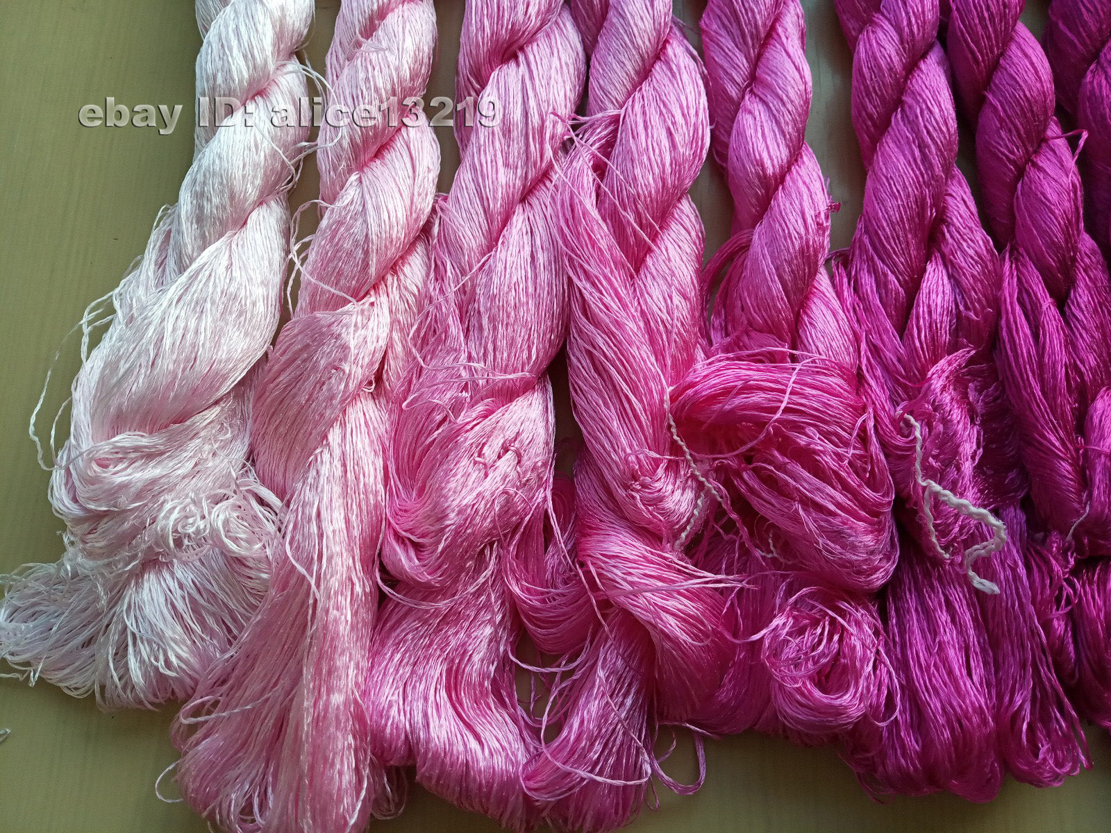 9bundles 100%real mulberry silk,hand-dyed embroidery silk floss/thread N38