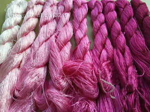 9bundles 100%real mulberry silk,hand-dyed embroidery silk floss/thread N38