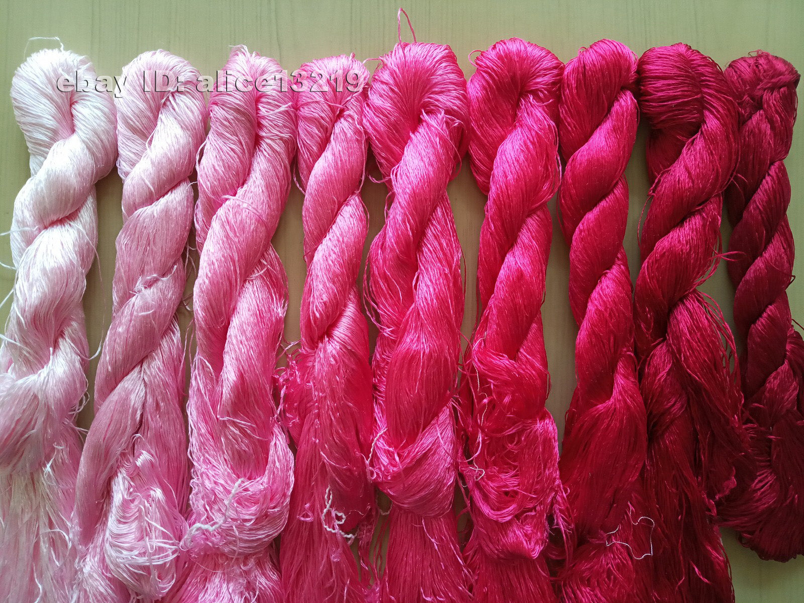 9bundles 100%real mulberry silk,hand-dyed embroidery silk floss/thread N39