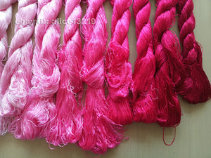 9bundles 100%real mulberry silk,hand-dyed embroidery silk floss/thread N39