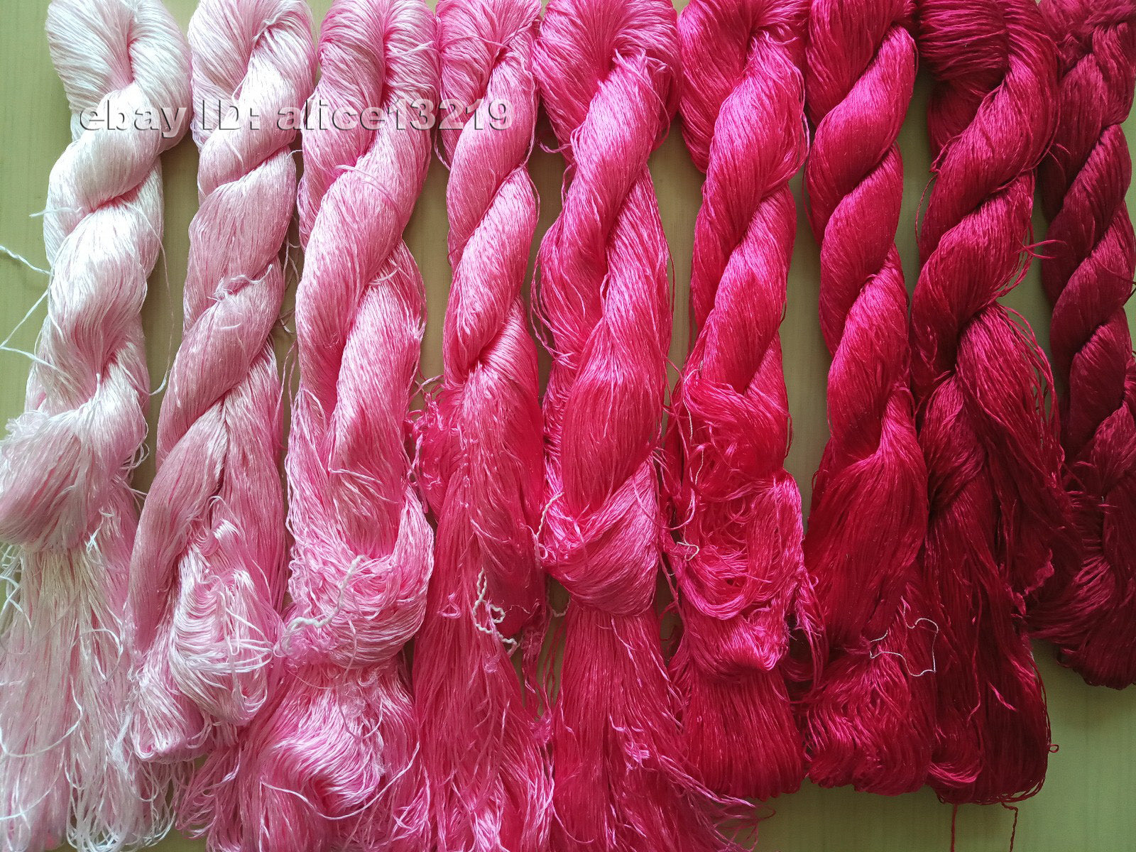 9bundles 100%real mulberry silk,hand-dyed embroidery silk floss/thread N39