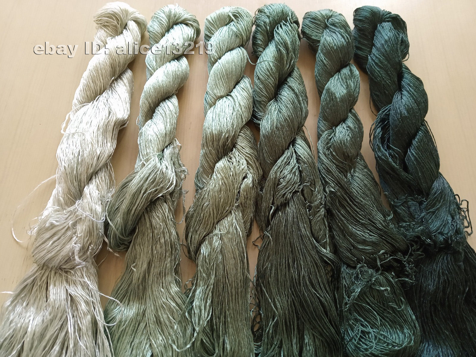 6bundles 100%real mulberry silk,hand-dyed embroidery silk floss/thread N40