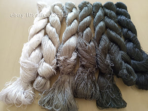 7bundles 100%real mulberry silk,hand-dyed embroidery silk floss/thread N41