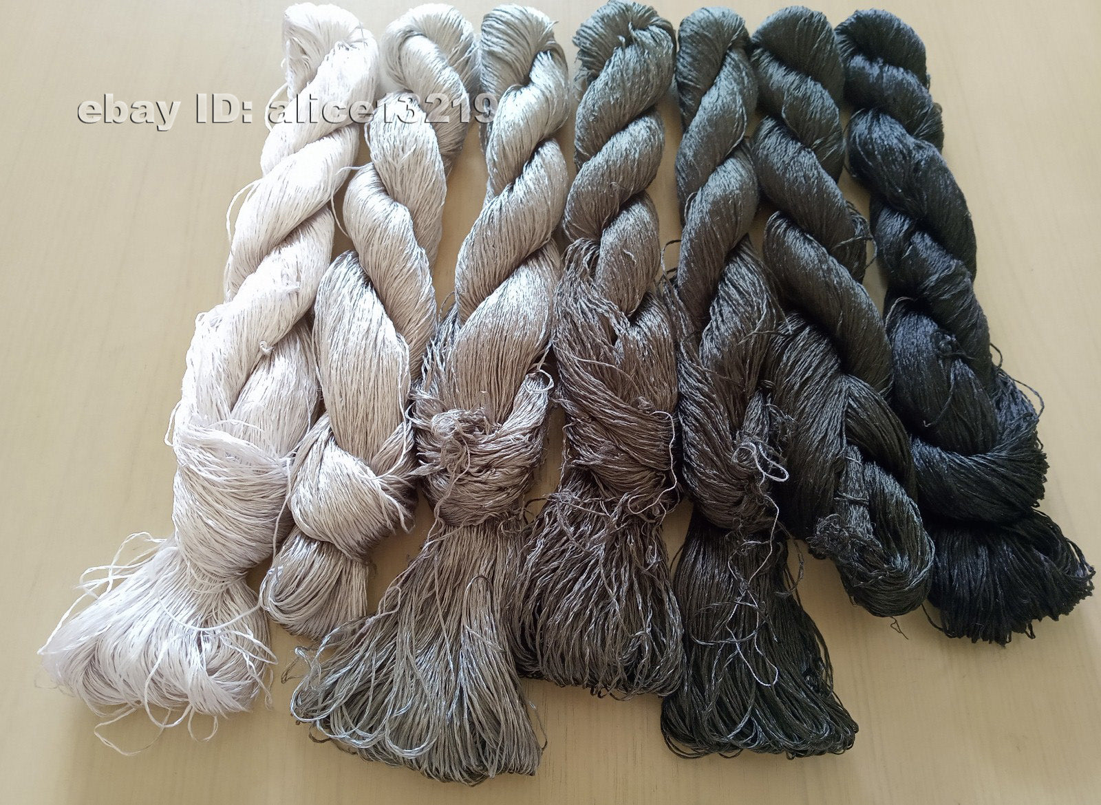 7bundles 100%real mulberry silk,hand-dyed embroidery silk floss/thread N41