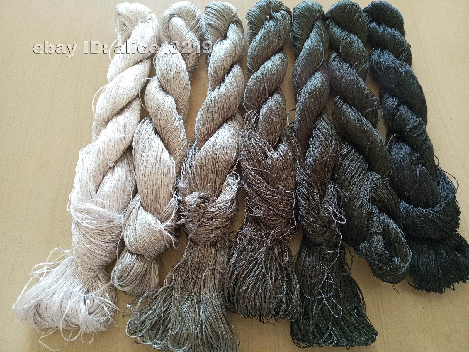 7bundles 100%real mulberry silk,hand-dyed embroidery silk floss/thread N41