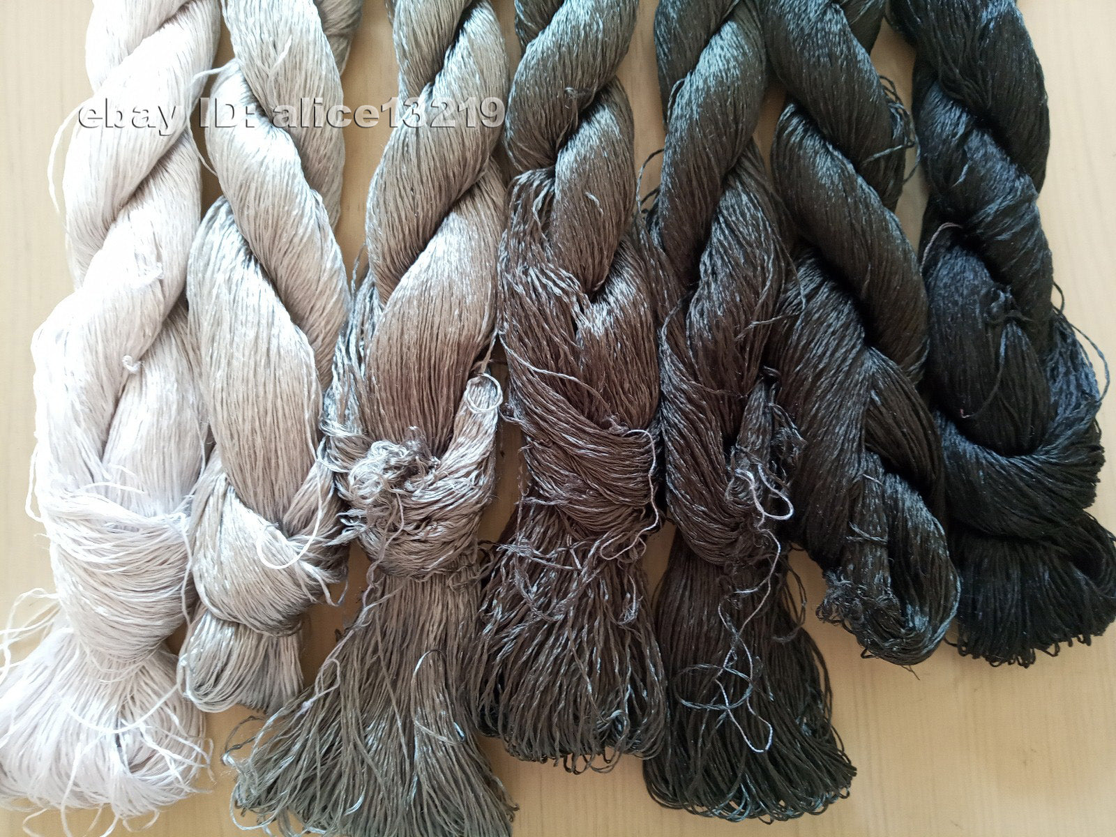 7bundles 100%real mulberry silk,hand-dyed embroidery silk floss/thread N41