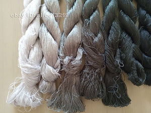 7bundles 100%real mulberry silk,hand-dyed embroidery silk floss/thread N41