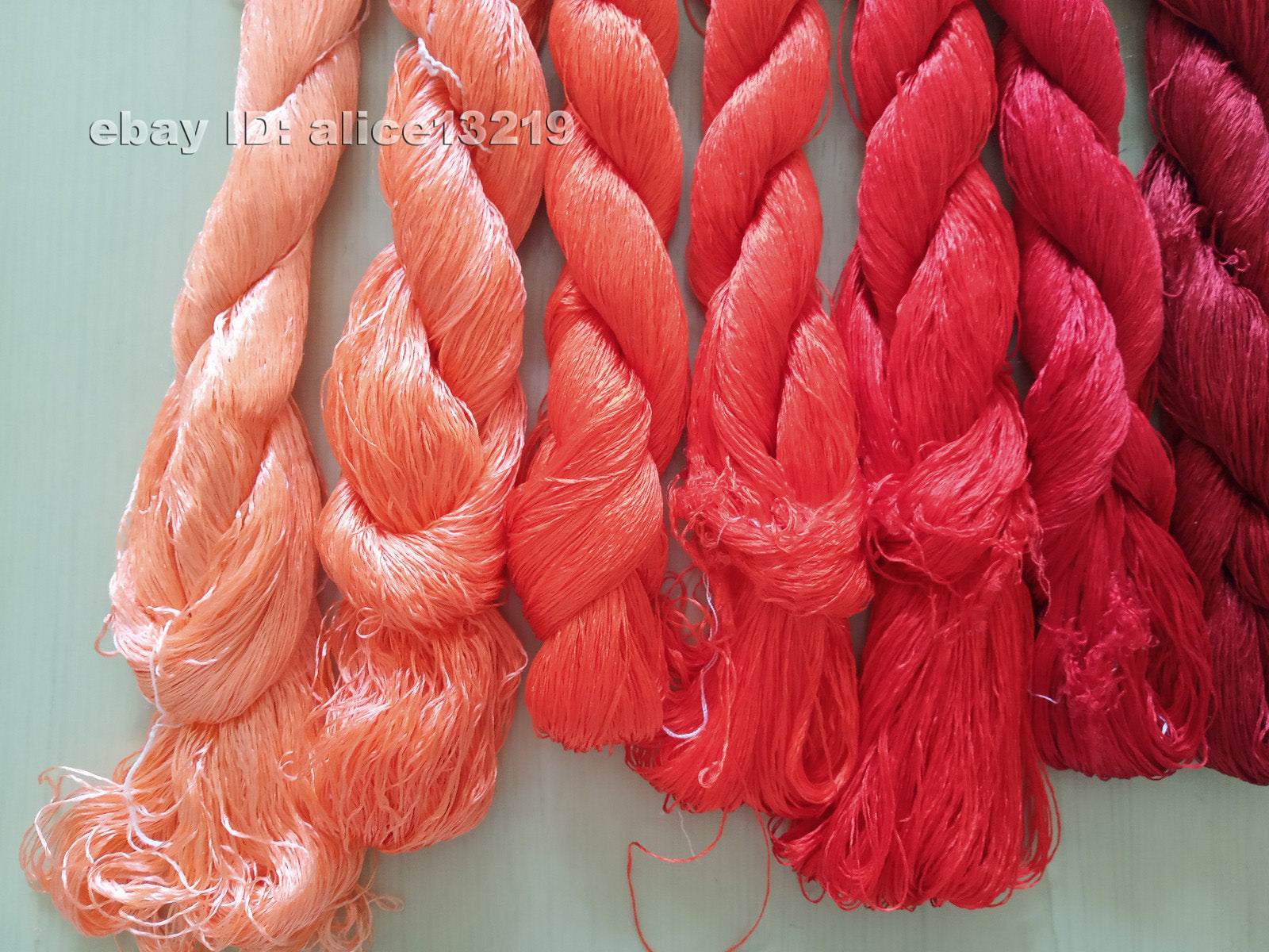 8bundles 100%real mulberry silk,hand-dyed embroidery silk floss/thread N42