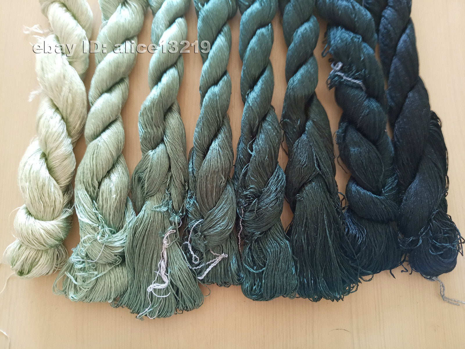 8bundles 100%real mulberry silk,hand-dyed embroidery silk floss/thread N43