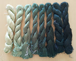 8bundles 100%real mulberry silk,hand-dyed embroidery silk floss/thread N43