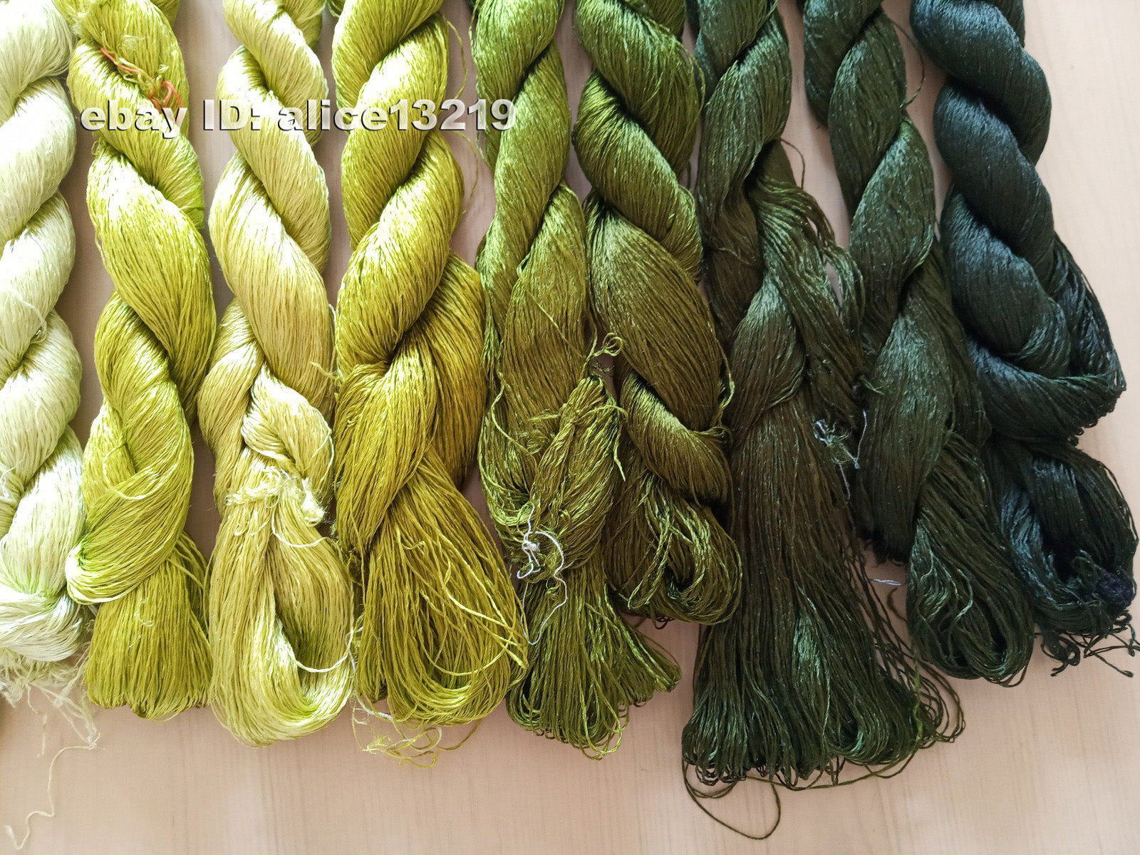 10bundles 100%real mulberry silk,hand-dyed embroidery silk floss/thread N44