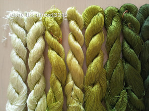 10bundles 100%real mulberry silk,hand-dyed embroidery silk floss/thread N44