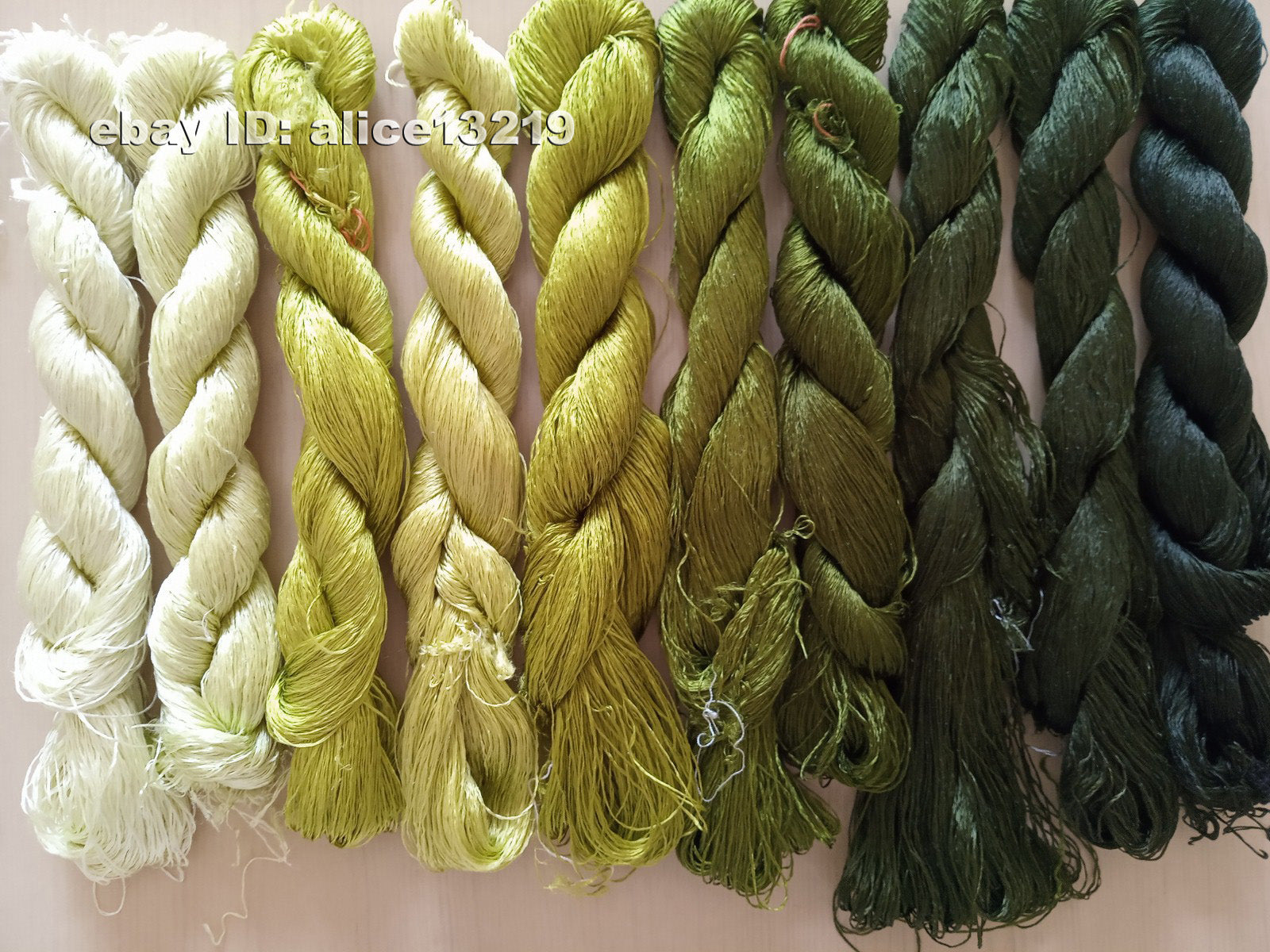 10bundles 100%real mulberry silk,hand-dyed embroidery silk floss/thread N44