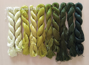 10bundles 100%real mulberry silk,hand-dyed embroidery silk floss/thread N44